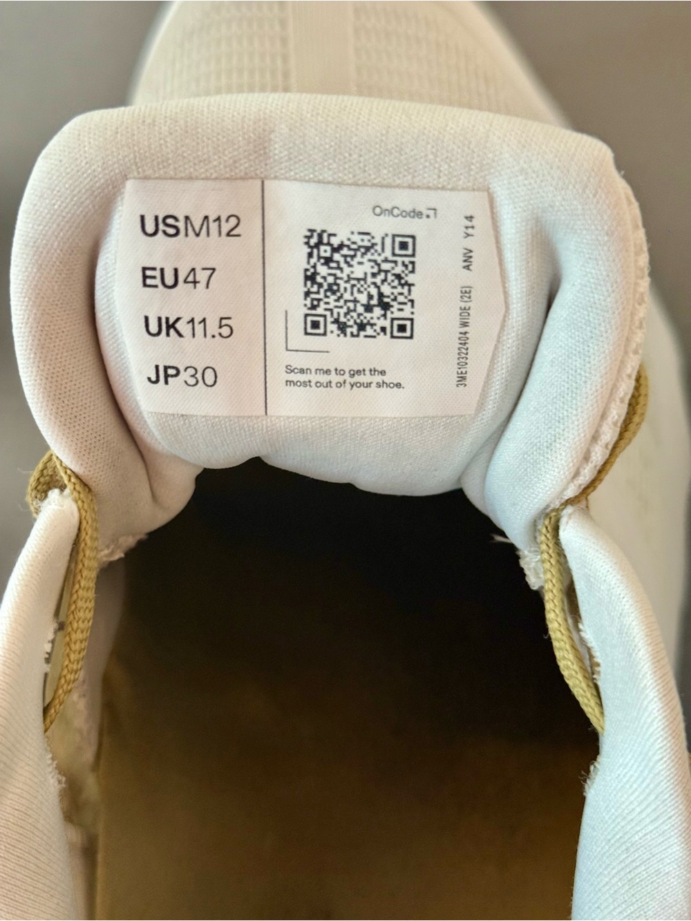 On Cloudrunner Men's Running Shoes * US 12 Wide * White Tan Green - Picture 2 of 15